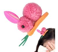 Clip a molla in metallo dal design , accessorio per capelli fatto a | Fermaglio per capelli a forma di coniglietto in peluche per tutti i giorni, feste, Pasqua, feste di primavera