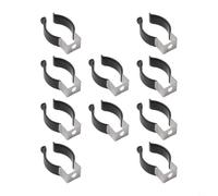 Clip a molla in spugna, organizer per attrezzi, confezione da 10 morsetti per tubi in gomma in acciaio inox, per garage, officina, capannone, scopa, rastrello, portaspazzole, 20 mm, 25 mm, 28 mm, 30