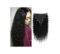 Clip a onda profonda da 10-26 pollici nelle estensioni dei capelli Capelli umani veri Clip di capelli umani vergini brasiliani nelle estensioni for le donne 8 pezzi Capelli Remy Facile installazione e