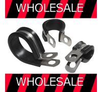 Clip a P Gomma Foderato 316 Marine Grade Acciaio Inox Tubo Morsetto Ingrosso