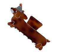Clip A Pinza Cane Piccola Clip Per Capelli Cane Bassotto In Acetato Carina | Graffe Capelli per Cani Donne Ragazze Adolescenti Styling Quotidiano Feste Ballo Casual Amanti Animali