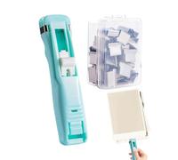 Clip a Pressione per Carta - Dispenser di morsetti | Clip fermadocumenti per ufficio | Adatto per l'organizzazione di documenti, forniture per la scuola, uso domestico, dormitorio e appartamento