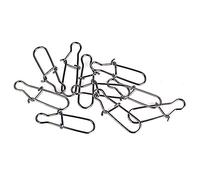 Clip a scatto da pesca, 100 pezzi per pesca in mare a cambio rapido, clip a scatto rapido in acciaio inox, clip per pesca in mare Duo Lock, kit di attrezzi da pesca in acqua dolce e salata