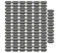 Clip a scatto per extension capelli a forma di U, 100 pezzi, clip per parrucca nera a 6 denti, per extension e parrucche fai te, materiale in acciaio inossidabile ABS, sicuro e