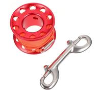 Clip a Scatto Rosso Mulinello da Immersione in Lega di Alluminio | Guida Filo per Immersioni Tecniche, Accessorio Leggero per Uso Subacqueo, per Famiglia e Amici