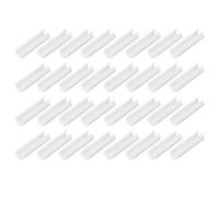 Clip a serra da 32 pezzi, morsetti estivi in PVC Clip del tubo per le copertine, i rifugi, i rifugi, la protezione degli uccelli, la protezione degli uccelli (Bianco piccolo)