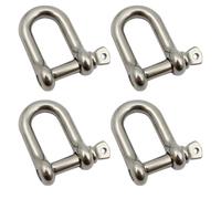Clip a sgancio rapido a forma di D resistenti di varie dimensioni in acciaio inox anelli a D set aggiornamenti per zaini e tende moschettoni a sgancio rapido