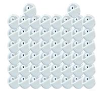 Clip a specchio in plastica trasparente, spessore 5 mm, per pannelli in | Design con altezza di 5 mm, si adatta alla maggior parte dei vetri spessi, plastica trasparente, previene il tintinnio