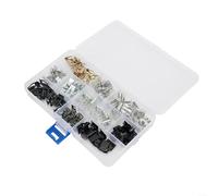 Clip a U per auto, 100 pezzi, clip a molla in metallo, 10 misure, ricambio per Golf con numero OEM 4A0867276A, montaggio per e modelli (100 pezzi)