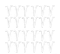 Clip a V per strumenti di pulizia della piscina compatibili con pali standard, scegli 24 o 48 confezioni per le tue esigenze di manutenzione (48 pezzi)