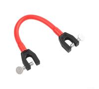 Clip Addestramento Sci Plastica 22x4cm per facile Installazione | Cavi elastici integrati, molding plastico per robusto, stabilità migliorata, controllo velocità, discese sicure(Red)