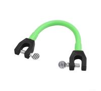 Clip Addestramento Sci Plastica 22x4cm per facile Installazione | Cavi elastici integrati, molding plastico per robusto, stabilità migliorata, controllo velocità, discese sicure(Light green)