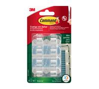 Clip adesive 3M Command™ per decorazioni da esterno XSmall trasparenti Trasparente
