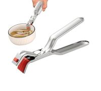 Clip anti-clip in acciaio | Metallo resistente al calore con manico isolato | Utilizzato per sollevare caldi, manipolazione delle stoviglie e pentole che afferrano in forno