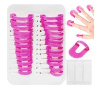 Clip Antigoccia Per Nail Art Da 26 Pezzi, Strumenti Per Manicure Con Colla Antigoccia, Aiuto Per L'Applicazione Dello Smalto, Modello Antigoccia, Accessori Per Manicure Fai-Da-Te