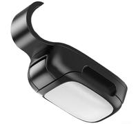 Clip antiscivolo per occhiali da sole per auto con forza di apertura controllata e schermatura delle lenti (nero argento)