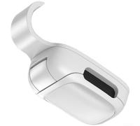 Clip antiscivolo per occhiali da sole per auto con forza di apertura controllata e schermatura delle lenti (argento)