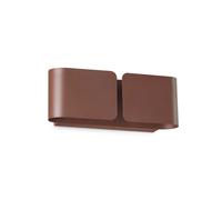 Applique Rustica-Country Clip Metallo Corten 2 Luci G9 3W 3000K Luce Calda