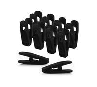 Clip Appendiabiti,24 Pezzi Clip in Velluto Nero Clip con Floccatura a Dito Antiscivolo Tailleur per Calzini per Gonna Perfette per L'uso con Appendiabiti in Velluto Dalla Linea Sottile