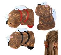 Clip Artiglio Animale 3 Pezzi Fermacapelli Acrilico Antiscivolo | Clip per Capelli Styling Per Vacanza Festival Viaggio Matrimonio Festa Della Sposa Capodanno