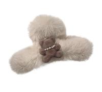 Clip Artiglio Per Capelli Di Peluche - Grande Barretta Di Orsacchiotti, Morbido Pelo Peloso | Cute Per Il Copricapo, Accessorio Per Capelli Novità, Organizzatore Di Regalo Di Compleanno Per Ragazze, D