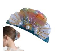 Clip artiglio per capelli mascella, clip artigli per le donne, Raccolto non scalente Strong Grip Barrettes, Accessori per capelli creativi del design di perle per donne con capelli sottili, panino, ca