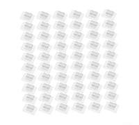 Clip autoaderenti trasparenti per luci da esterno 60 pezzi per l'uso in giardini, terrazze e cortili su più tipi