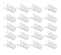 Clip autobloccanti per bidoni della spazzatura compatibili con coperchi touch, set da 10 o 20 (bianco, 20 pezzi)