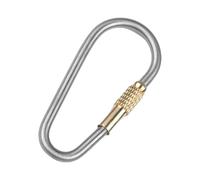 Clip Carabiner - Ganci A Pressione Da 4,8 Cm Con Blocco A Vite | Alea In Titanio D-BLOCKKING Carabiner | Strumento All'aperto Heavy Duty | Rilascio Rapido per CAM