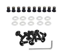 Clip carrozzeria Bulloni M5 Wellnuts Per Carenatura Parabrezza Moto Per Suzuki(Nero)