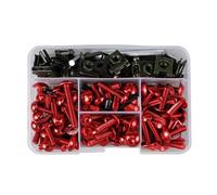 Clip carrozzeria Kit Bulloni Carenatura Parabrezza Moto Per Suzuki(RED-155PCS)
