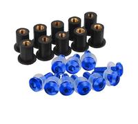 Clip carrozzeria Viti E Dadi Rivettati M5 Parabrezza Moto Bulloni Per Parabrezza Per R15 V3 2017-2020 2019 MT15 MT-15 YZF-R125 MT-125 MT125(Blu)