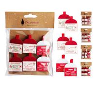 Clip Cartoline Natale Set da 6. Pezzo Singolo