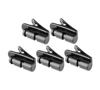 Clip Cavo Auricolare 5 Pezzi in Abs PC Nero per Microfono | Fissaggio Pratico Sul Colletto, per Cavi e Auricolari, Adatto a Uso Outdoor e Discorsi