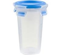 Emsa 508551 rotonda contenitore di alimento con coperchio, 0.35 litri, trasparente / blu, Clip & Chiudi