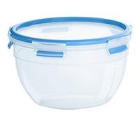 Emsa N1011400 Clip & Close Contenitore salvafreschezza, Trasparente/Blu, 2,6 L