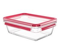 Emsa Contenitore in vetro rettangolare N1041000 1,3 L Clip&Close chiusura ermetica trasparente