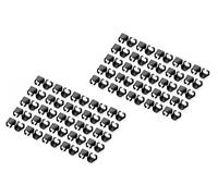 Clip colorato per spina RJ45, nero, confezione da 100