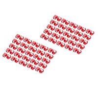Clip colorato per spina RJ45, rosso, confezione da 100 pz.
