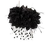 Clip Con Artiglio Con Floreale - Presa Sicura Per Capelli Spessi, Design Floreale Con Perline Di Chiffon, Lunghezza 13 Cm + Morsetto A Ganascia Robusto, Materiale ABS Ad Alto Impatto