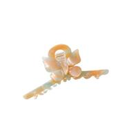 Clip con cucitura a farfalla di grande temperamento, clip semplice con squalo, fermaglio for capelli pigro(Dreamy blue and yellow)