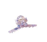 Clip con cucitura a farfalla di grande temperamento, clip semplice con squalo, fermaglio for capelli pigro(Colorful Purple)