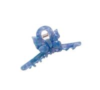 Clip con cucitura a farfalla di grande temperamento, clip semplice con squalo, fermaglio for capelli pigro(Deep blue)