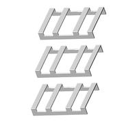 Clip Con Fibbia Triangolare Di Trampolini - Anelli Di Cinghie Per Sacchetti Di Trampolini | 3 Pezzi Per Protezione Per Trampolini - Hardware Di Legno Di Chiusura Per La Sicurezza Dello Stagn