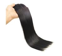 Clip da 8 pezzi da 10-26 pollici nelle estensioni dei capelli, clip a doppia trama for capelli lisci nelle estensioni 120 g di capelli Remy brasiliani neri naturali Facile installazione e rimozione(Na