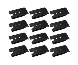 Clip da Cintura in Ferro Nero 57x26 Mm 12 Pezzi per Custodie