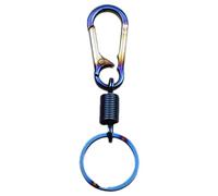 Clip da cintura per chiavi da uomo, moschettone in titanio, Portachiavi creativo con clip per chiave auto in titanio, Portachiavi con passante per cintura, accessorio per auto resistente,