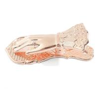 Clip da donna a forma di mano, in metallo, per raccoglitori, vintage, dorate, per diario spazzatura, conservazione di documenti, sigillatura di sacchetti di caffè e accessori da lettura (stile K)