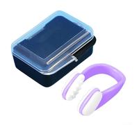 Clip da naso professionale in silicone per nuoto, progettato per evitare che l'acqua entri nel naso durante le attività acquatiche (viola)