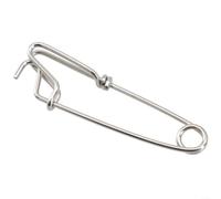 Clip da pesca con palangari resistenti con perno girevole per un efficace bloccaggio delle esche vive, ideale per tonno e squali (B 26 x 100 mm)